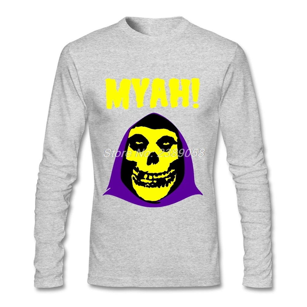 Мужские пустые футболки уникальные дешевые Skeletor Misfits высококачественные мужские