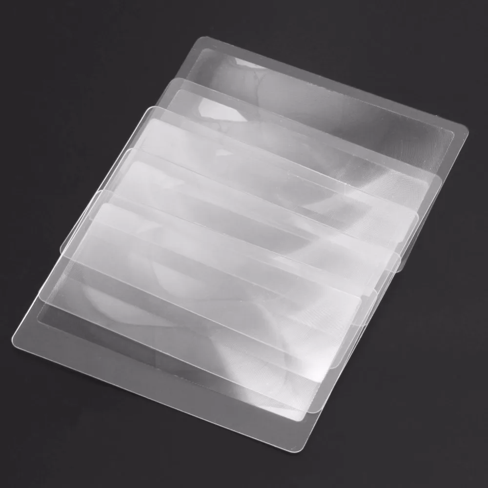 10 шт. увеличительное стекло линза прозрачное карта 3X увеличительная Френеля 8 00*5