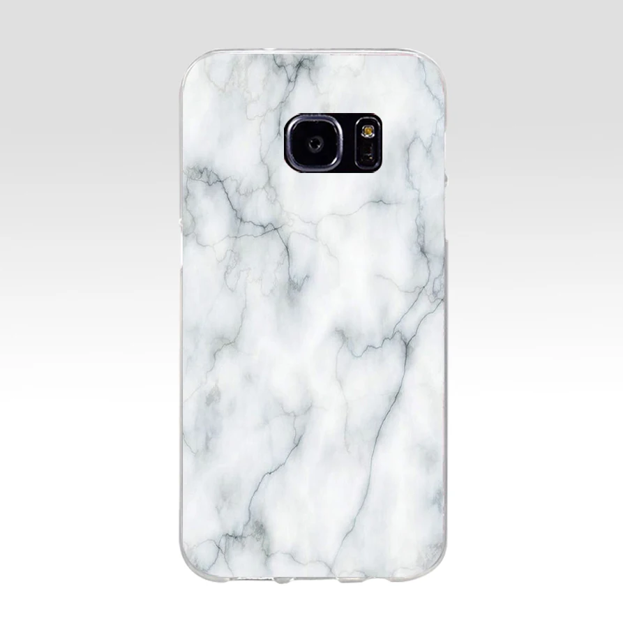 120AQ pink white blue marble Soft TPU Silicone Cover Case for samsung Galaxy s6 s6 s7 edge s8 s9 plus case - Цвет: 4