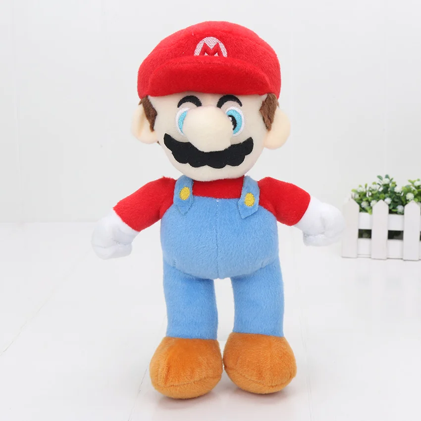 25cm Mario Классические игровые персонажи Super Mario Bros, плюшевые куклы, 6-25 см, Супер Марио и Луиджи Йоши Марио, производитель, мягкая плюшевая кукла, игрушка - Цвет: 25cm Mario