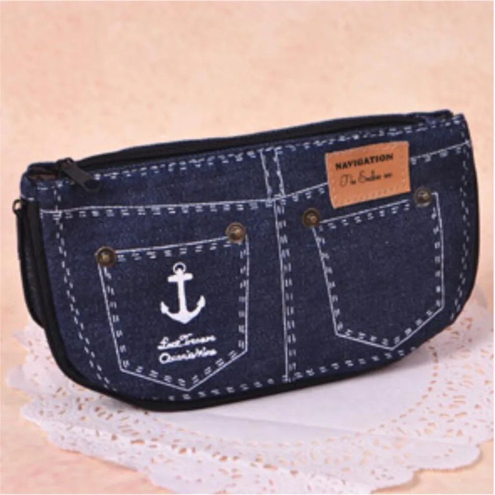 1 шт. милые модные джинсовые джинсы большой емкости школьные принадлежности