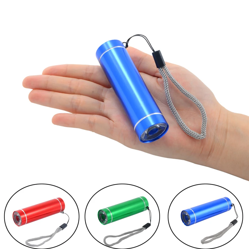 1 Вт Светодиодный фонарик Портативный мини водостойкий свет без AAA батареи для