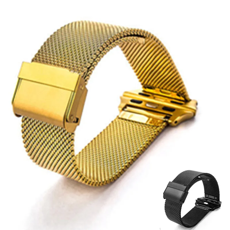 

Milanese Watchband for Apple Watch 38 / 42mm 40 / 44mm Stainless Steel Replacement Bracelet Band Strap for iwatch 1 2 3 4