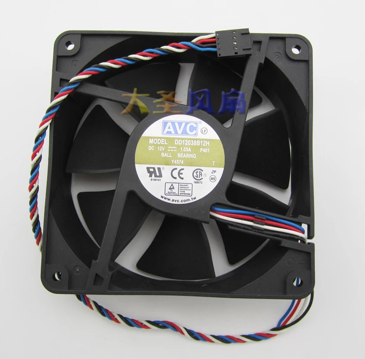 Оригинальный AVC DD12038B12H 12В 1.05A 12038 12 см поддерживает PWM термостат управления