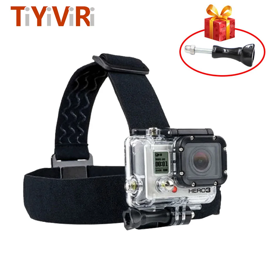

Head Strap Belt Band Holder Tripod Helmet Mount Bracket for Go Pro Hero 5 4 3 2 for Xiaomi Xiomi Yi SJ4000 Eken H8 Action Camera