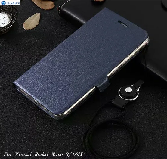 KIYLCZXYCM для Xiaomi Redmi Note 3 чехол окрашенные Стенд Флип кожи с держатель карт Телефон 4