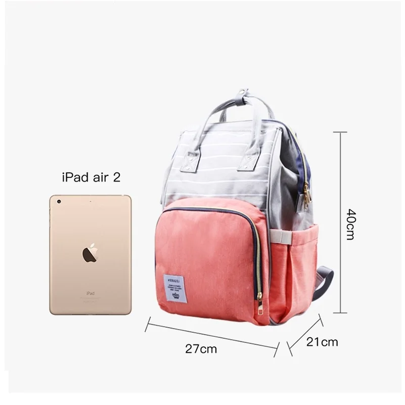 Детская пеленка сумка Мода мумия Материнство подгузник большая емкость Bolsas