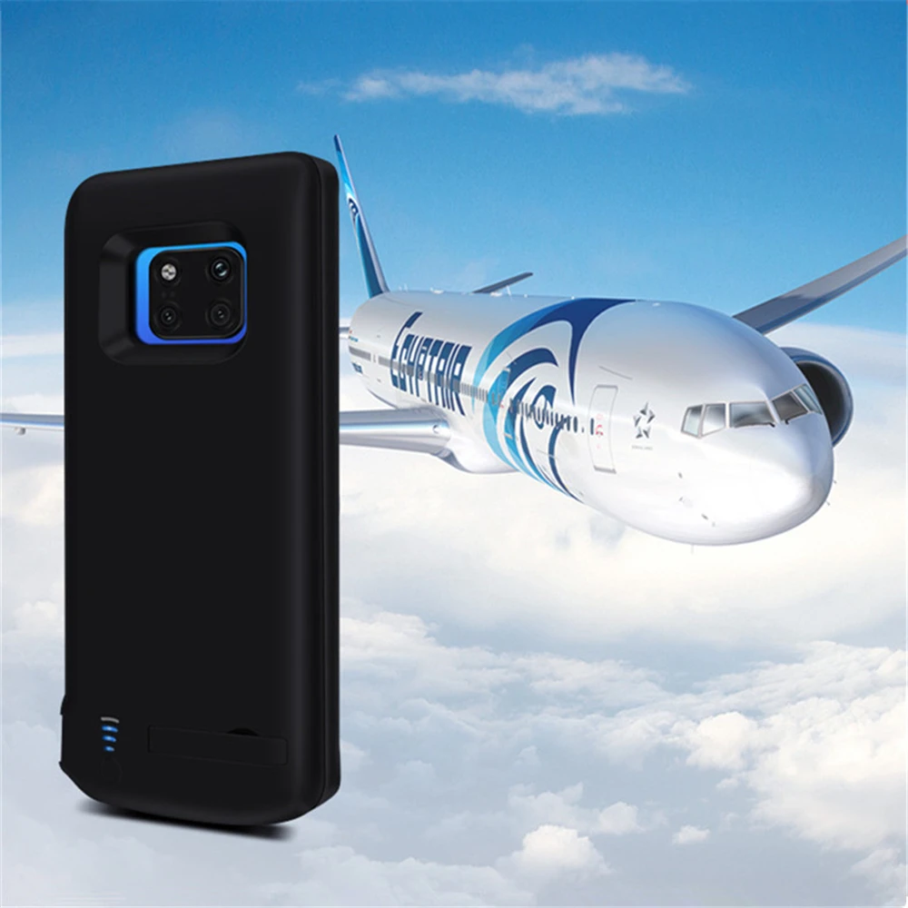 Чехлы для зарядки аккумуляторов 6000 мАч Huawei Mate 20 Pro силиконовый ударопрочный чехол