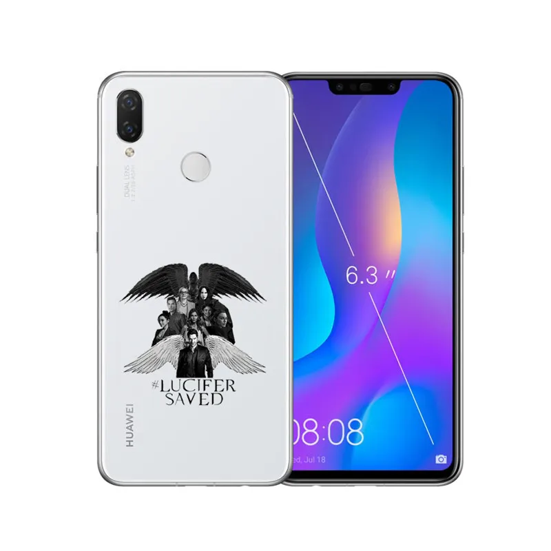 Американский Телевизор Degenerate angel Lucifer аксессуары для телефонов Чехол для huawei mate/P 8 9 10 20 Lite Plus прозрачный силиконовый чехол - Цвет: TPU