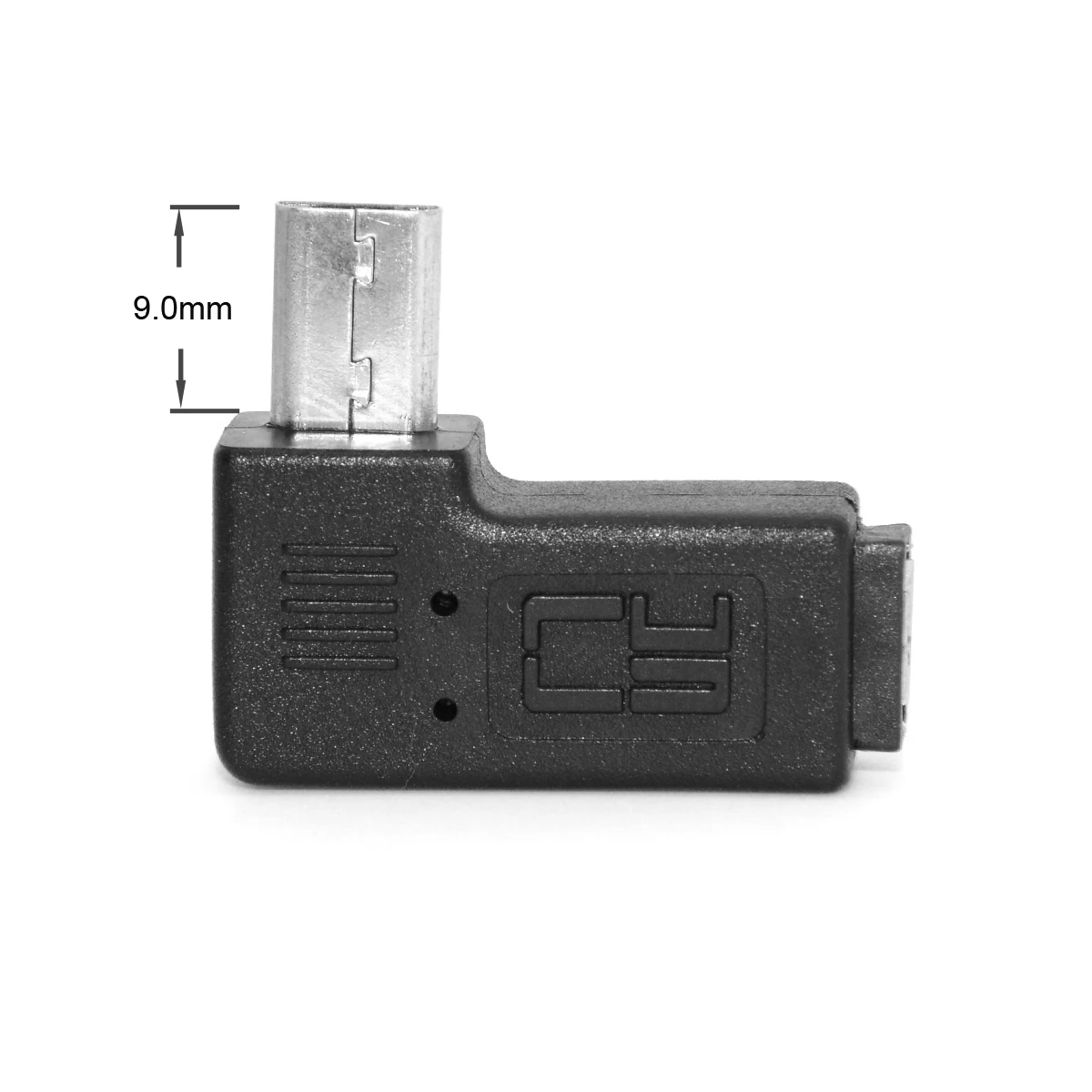 Удлинитель для кабеля CY 9 мм 90 градусов с левым углом Micro USB 2 0 5 контактный Папа мама|Кабели MP3/MP4-плееров| |