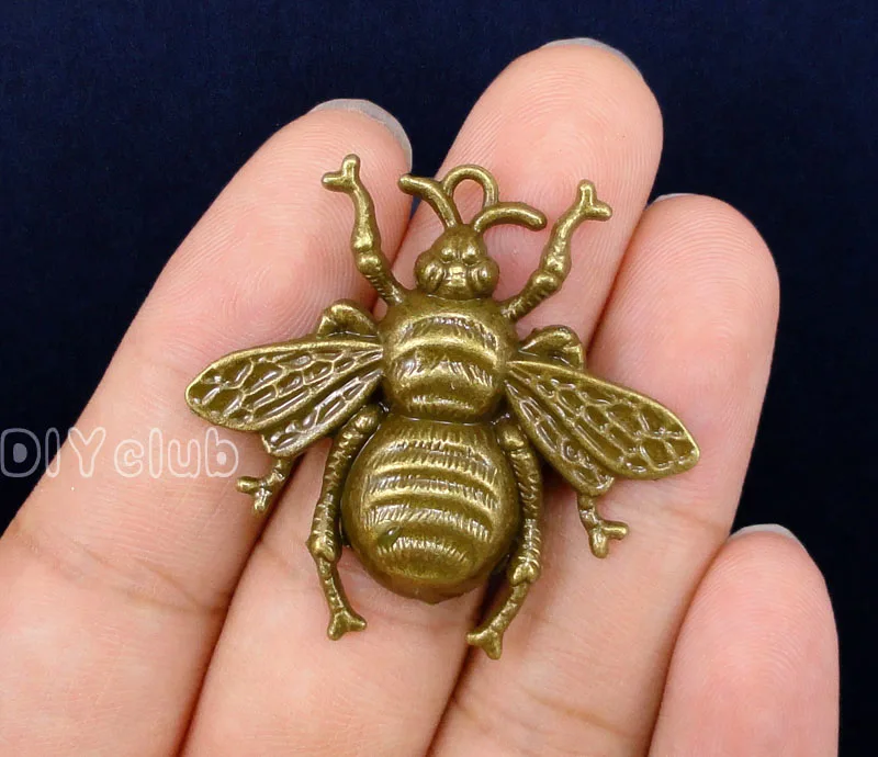 20pcs Bee подвески античная бронза огромная пчела Подвески 40x38мм|charm pendant|bee charm