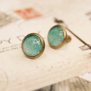 10 парт/лот милые цветочные фотообои в винтажном стиле Маленькие Стеклянные