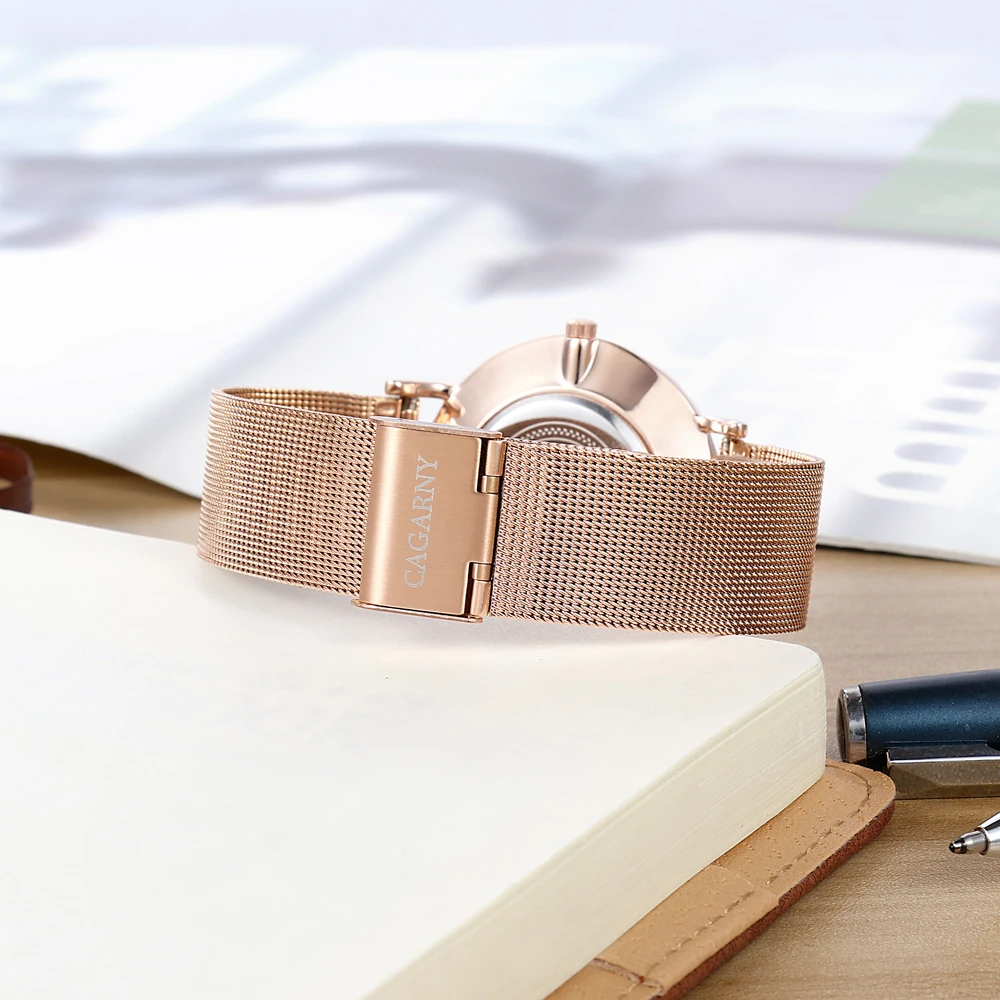 Часы женские кварцевые золотого цвета ультратонкие стальные 36 мм|reloj brand|reloj relojreloj