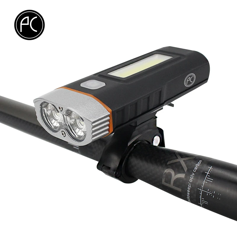 Фонарь велосипедный светодиодный водонепроницаемый с зарядкой от USB 3 режима |