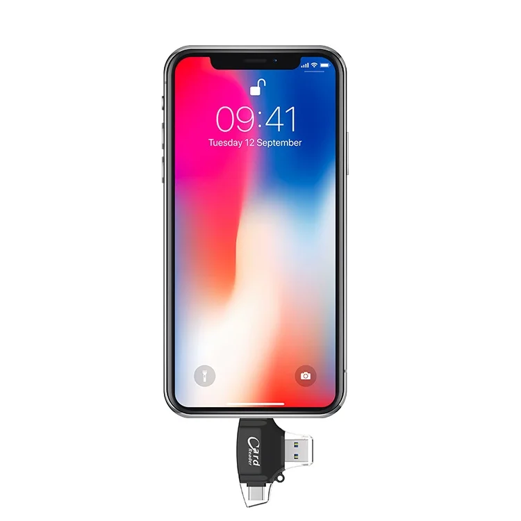 Совместимость SD USB Card Reader все в одном Камера комплект многоцелевой для Lightning Тип- C