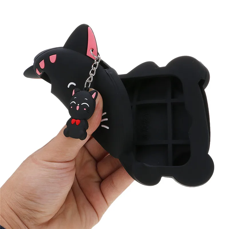 Мягкая силиконовая задняя крышка с 3D счастливым улыбающимся котом для Apple iPhone 5 5s
