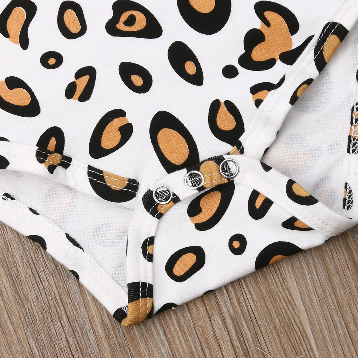 Детский комбинезон для младенцев с леопардовым принтом, без рукавов, на лето + резинка на голову в полоску. Новая одежда 2019 года.