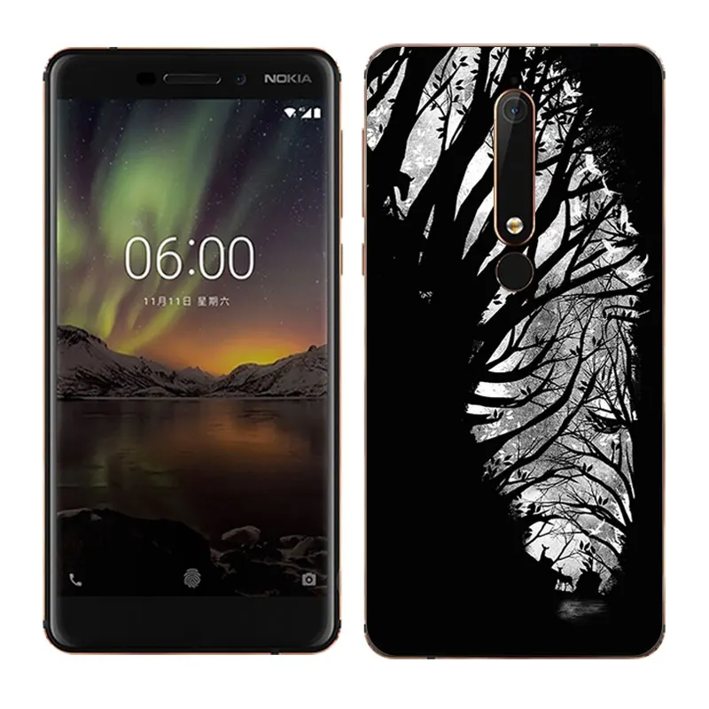 5.5&quot for Nokia 6 2018 Sleeping Phone Cases Soft Silicone Coque Second Generation 2th Ultra Thin TPU TA-1054 Cover | Мобильные