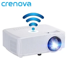 CRENOVA видео проектор Поддержка Full HD 1080P беспроводной проводной синхронизация дисплей с Wi-Fi Домашний кинотеатр светодиодный проектор