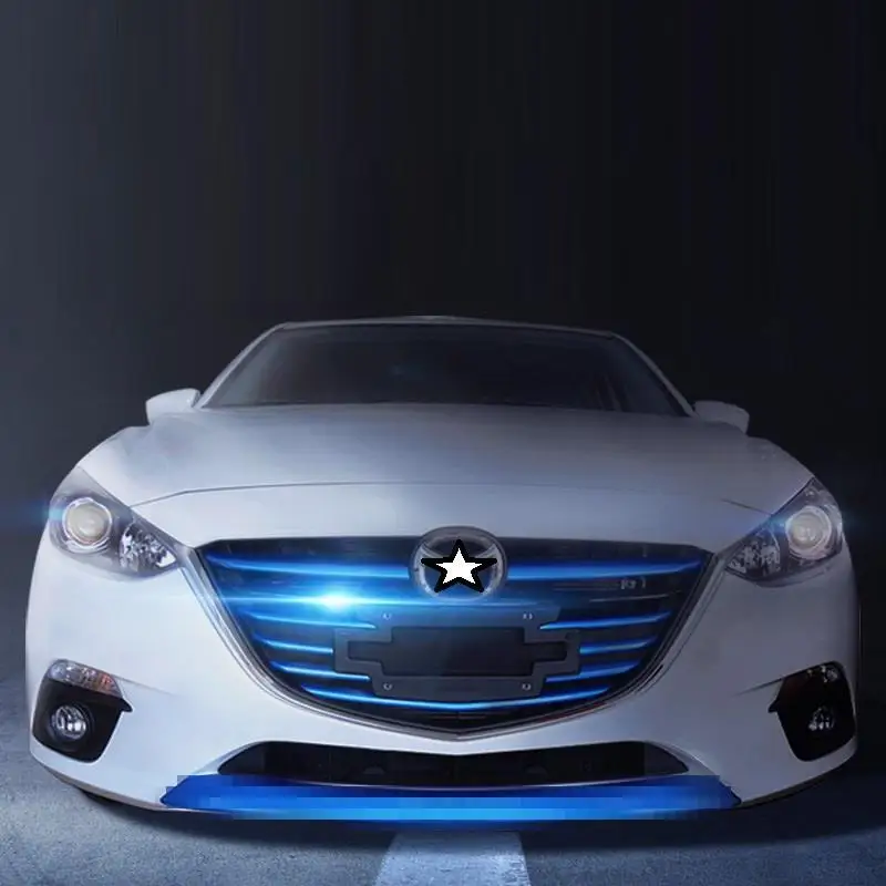 Автомобильный передний бампер решетка внешняя Авто хром аксессуар наклейка