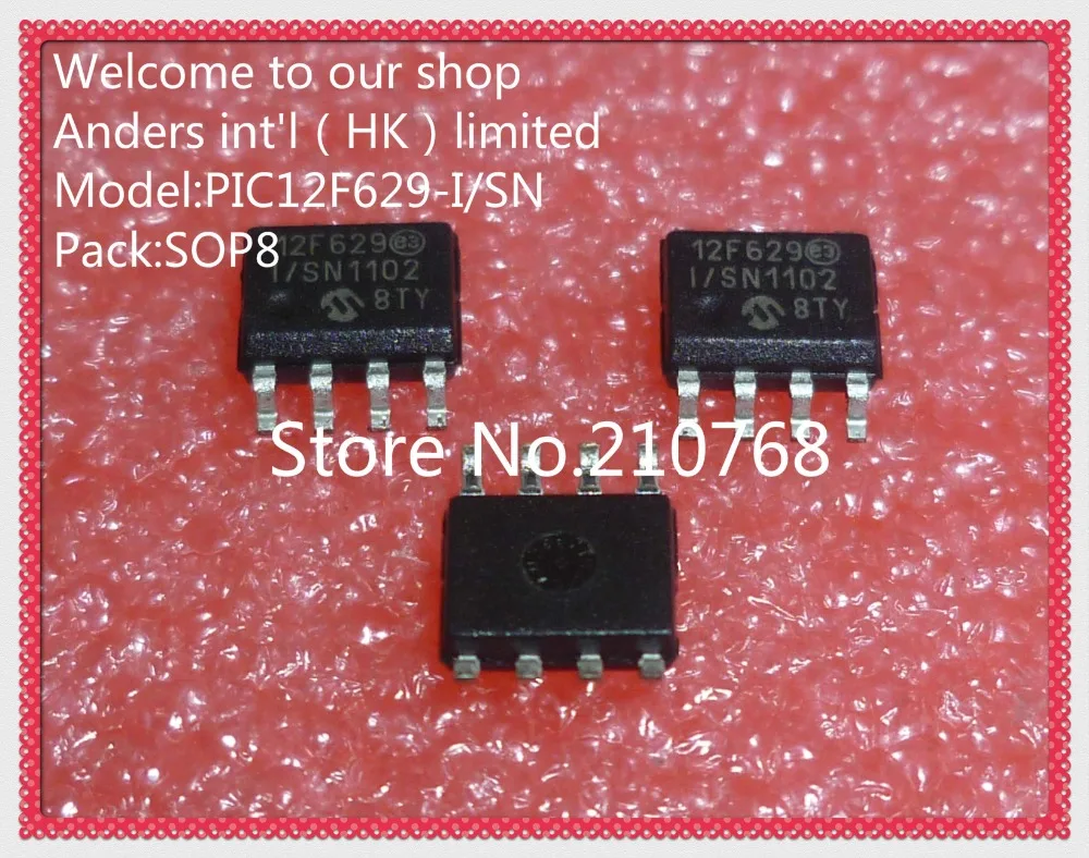 100% Новый оригинальный PIC12F629-I/SN 12F629-I/SN PIC12F629 SOP8 | Электронные компоненты и