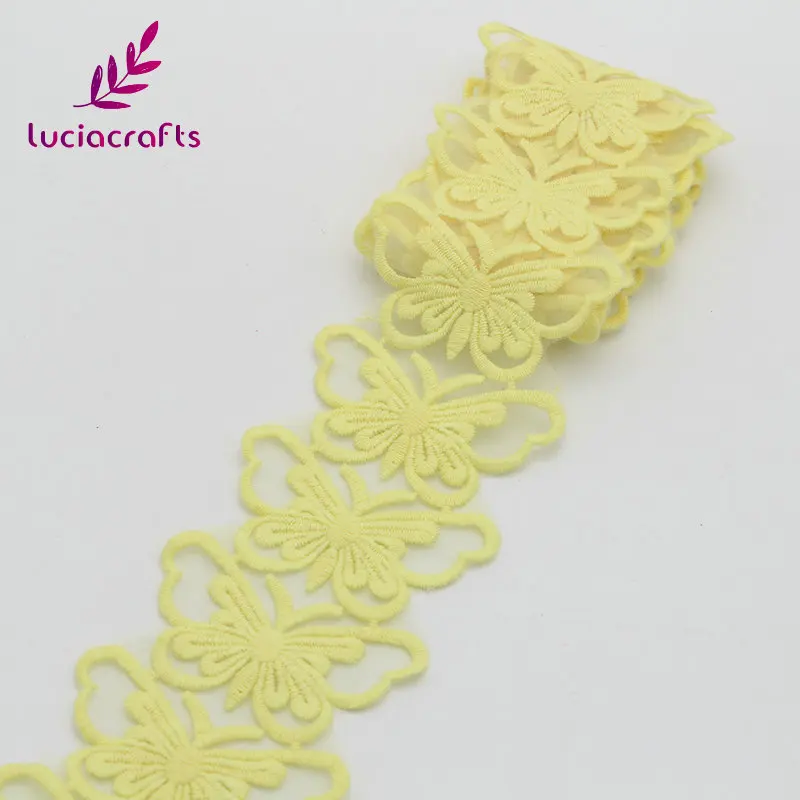 Lucia crafts 7,3 см Разноцветные формы Вязание Вышивка Хлопок Кружево DIY отделка Швейные аксессуары материалы N0513