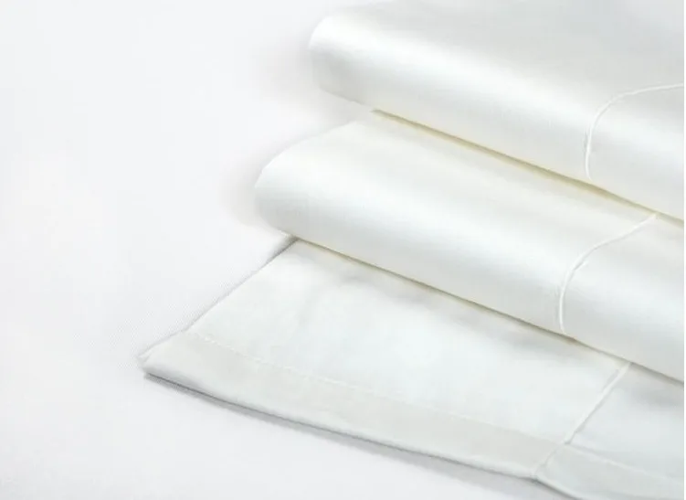 Роскошный комплект постельного белья из 100% египетского хлопка однотонный белый