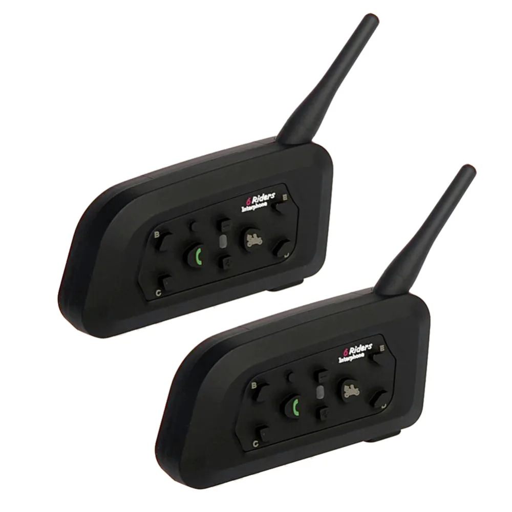 Шлем гарнитура 1200 м водонепроницаемый мотоциклетный шлем Bluetooth Walkie talkie V6 полный