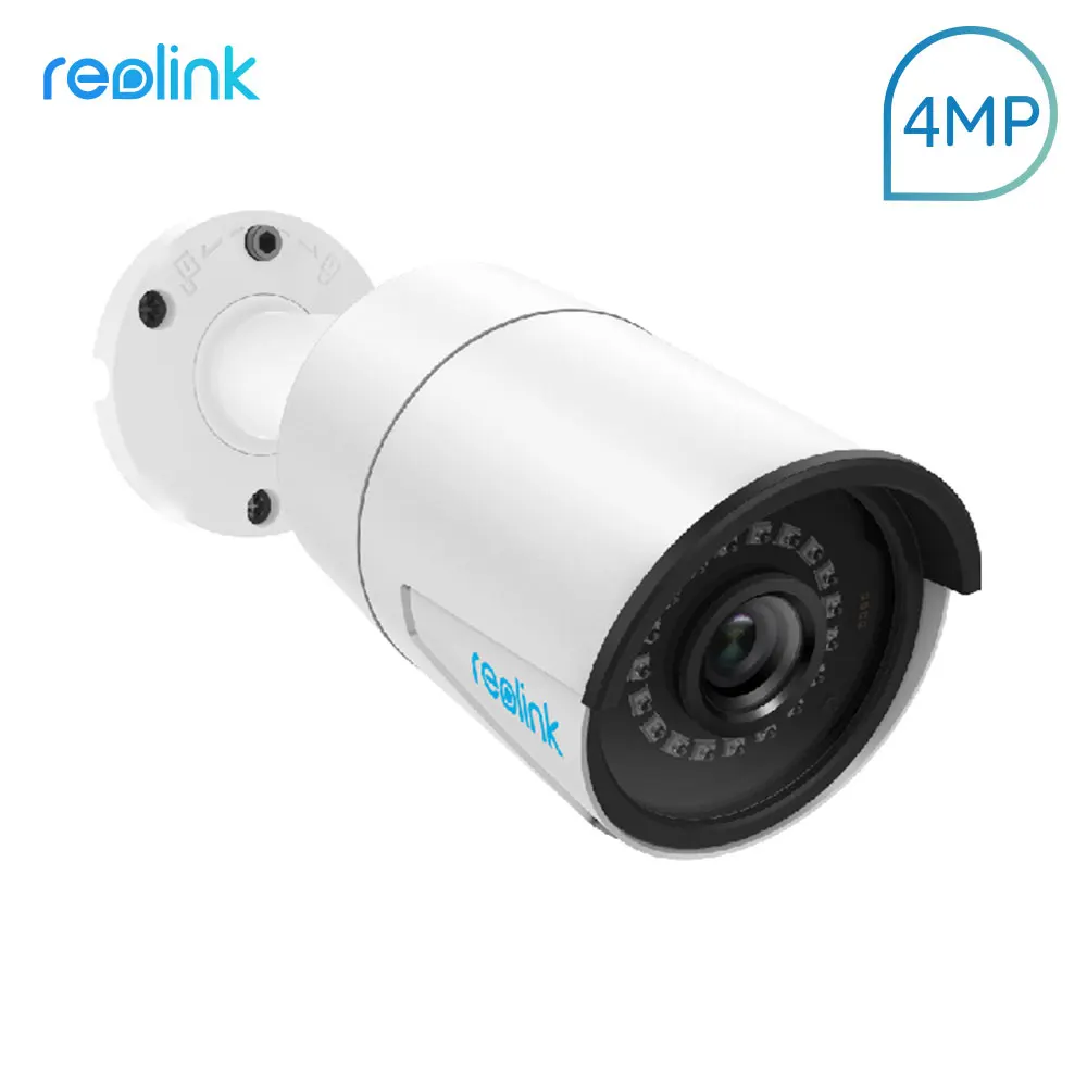 Reolink B400 4MP PoE ip-камера наружного ночного видения удаленного просмотра P2P Bullet камера безопасности работает только с Reolink POE NVR