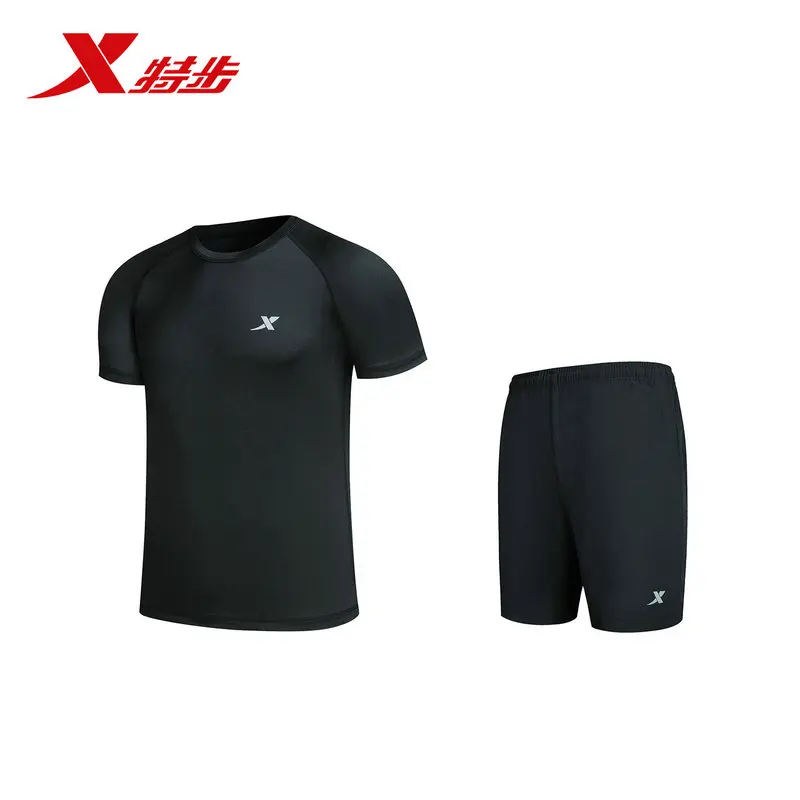 882129959300 Xtep спортивный костюм для мужчин летний бег из двух частей 2018 Новый Удобный