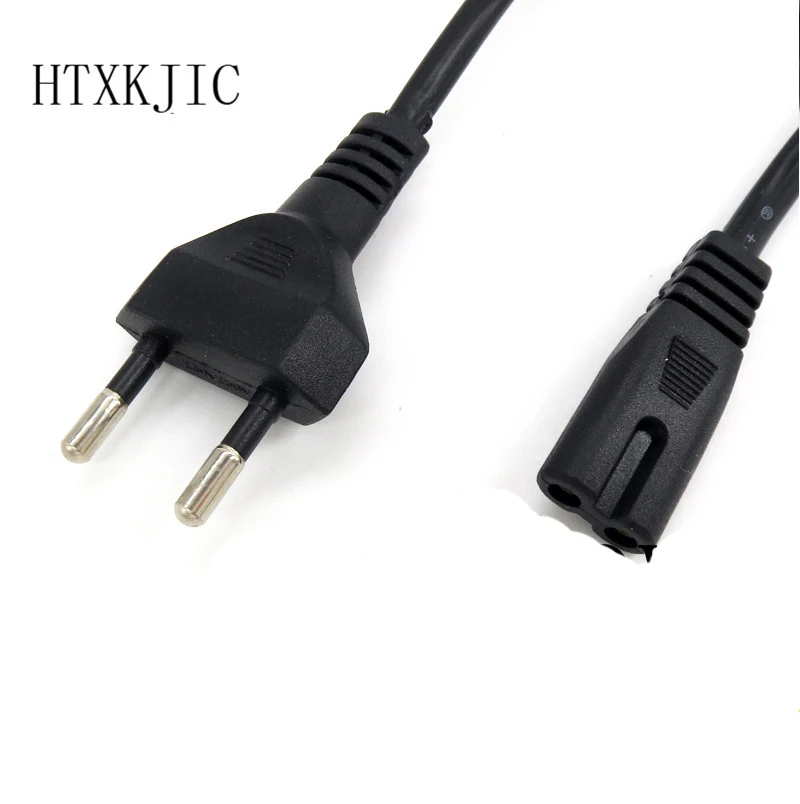 Кабель питания с 2 зубцами и розетками 1 5 м европейская вилка шнур IEC 320 IEC320 C7 для
