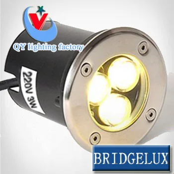 Встраиваемая лампа для наземного пола 5 шт./Лот Φ 3W большой чип 45 мил ножного