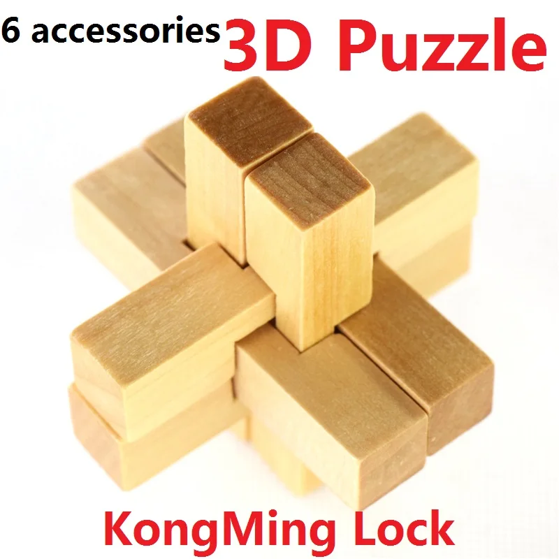 Горячая Распродажа Винтаж KongMing блокировки 3D головоломка YX835 деревянная игра