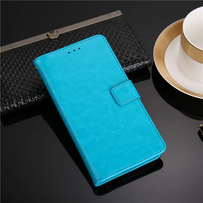 Для coque leagoo M9 Чехол кошелек Флип кожа и силикон задняя Кожа Стенд Капа для leagoo M9 M 9 чехол funda телефон пакет сумка Чехлы - Цвет: sky blue