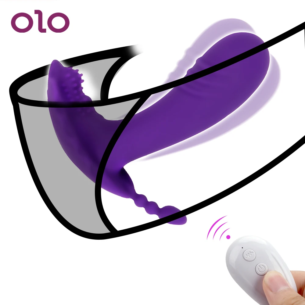 Вибратор-фаллоимитатор OLO Invisible Wear 10 скоростей стимулятор Вагины и клитора Массаж