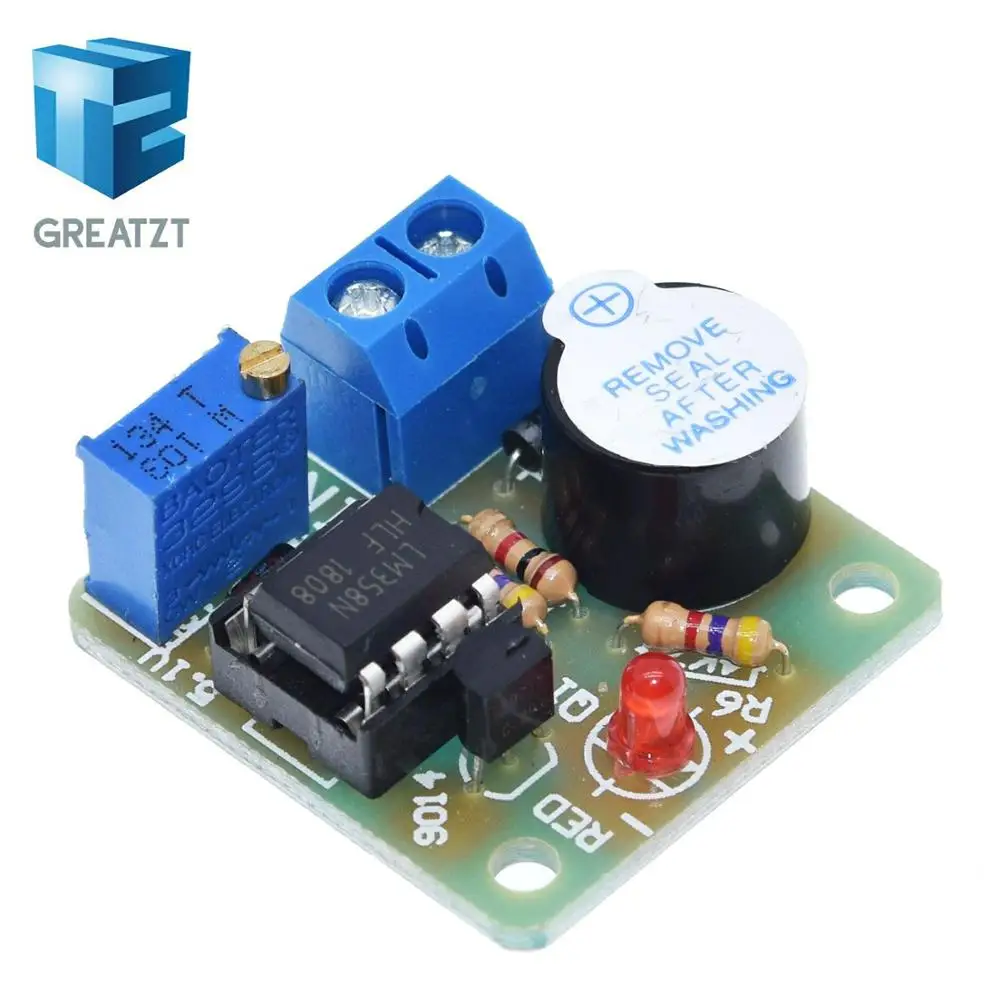 12В LM358 аккумулятор звуковая сигнальная доска звуковой сигнал предотвращает