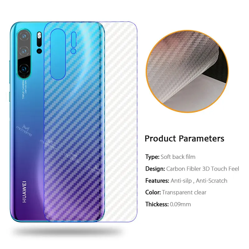 5 шт./лот для MEIZU Note9 note 9 3D защитная задняя пленка из углеродного волокна Note