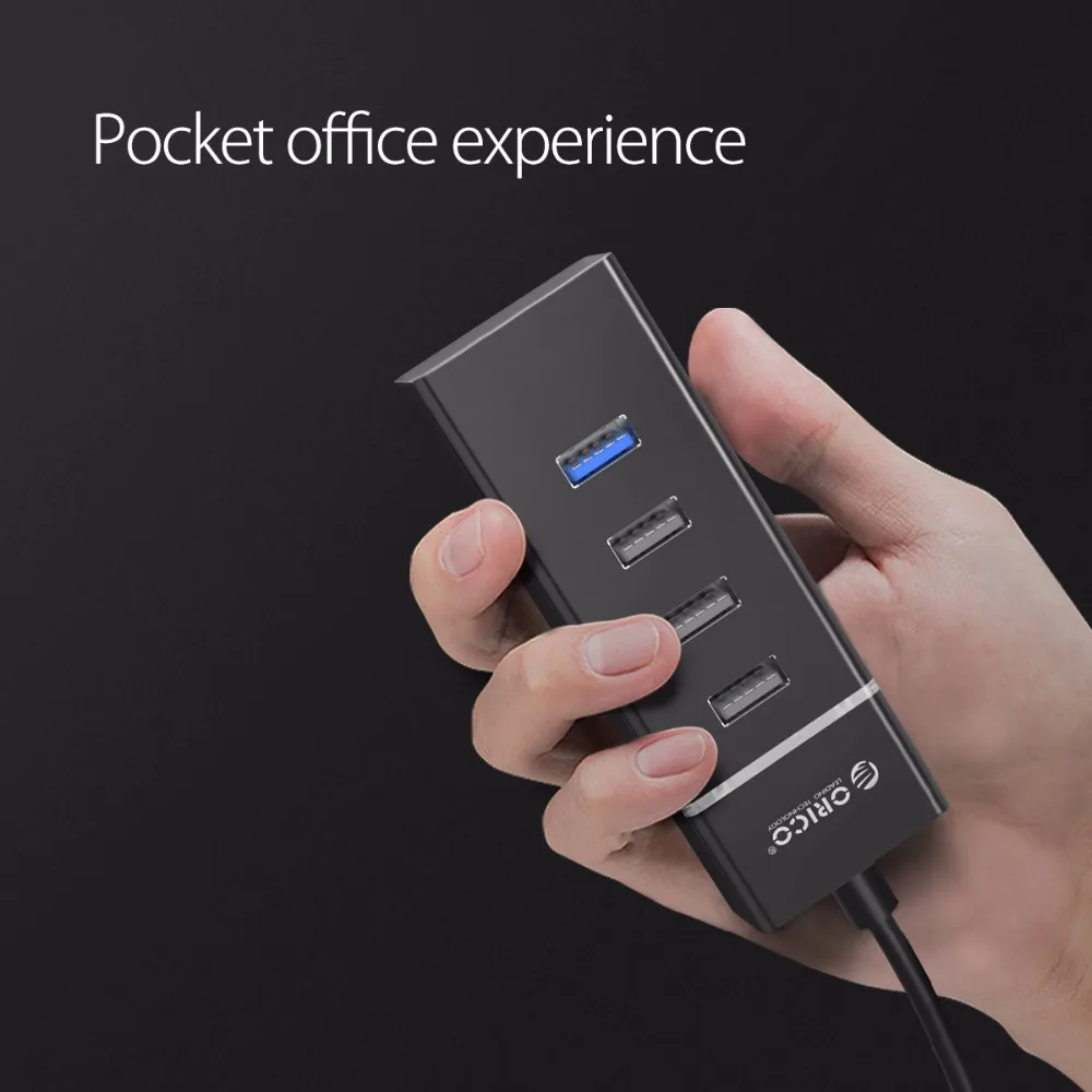 ORICO 4 портовый usb хаб USB3.0 и USB2.0 для ноутбука MacBook планшета компьютера OTG
