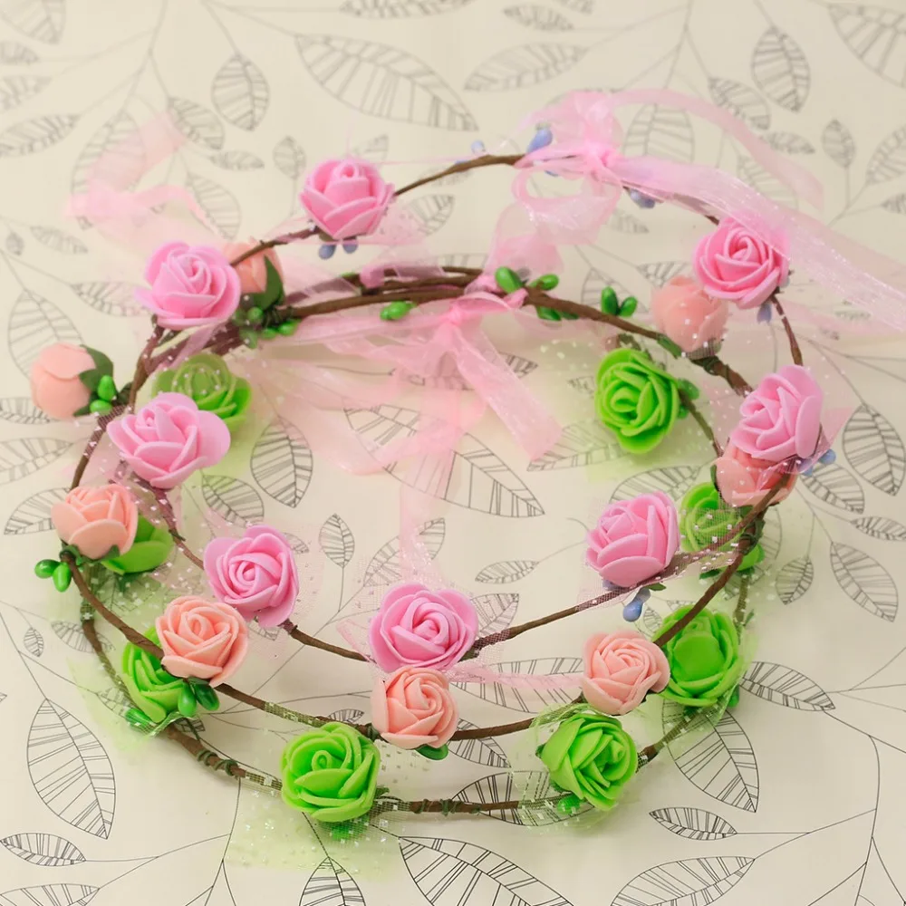Женская повязка на голову с цветами и листьями|headband bride|leaf headbandbridesmaid hairbands |