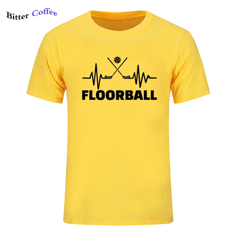 16 Мужская футболка Floorball Fan ECG для мужчин, Качественная мужская футболка с круглым вырезом и коротким рукавом, модная брендовая футболка - Цвет: 16