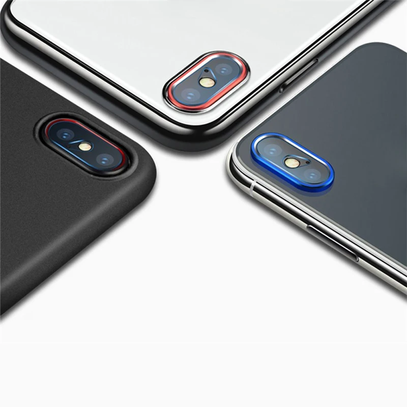 Металлическая Задняя крышка объектива для iPhone X с защитой от царапин задняя крышка камеры Кольцо для iPhoneX Lensbeschermer аксессуары для телефона
