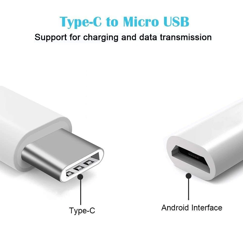 Xnyocn USB адаптер C к Micro конвертер Кабель Type 3 1 для Macbook Samsung S8 Huawei P10 P9 OTG