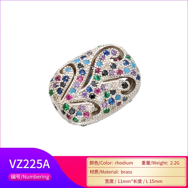 ZHUKOU модные 11x15 мм прямоугольные женские полый для конфет хрустальные бусины