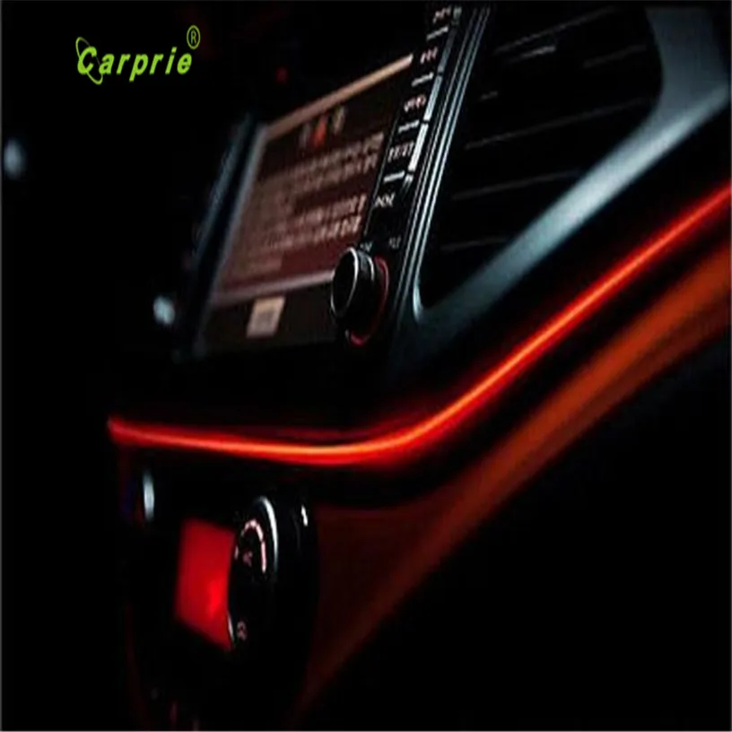 2 м красный EL-Wire 12V автомобильный декор для интерьера флуоресцентная неоновая