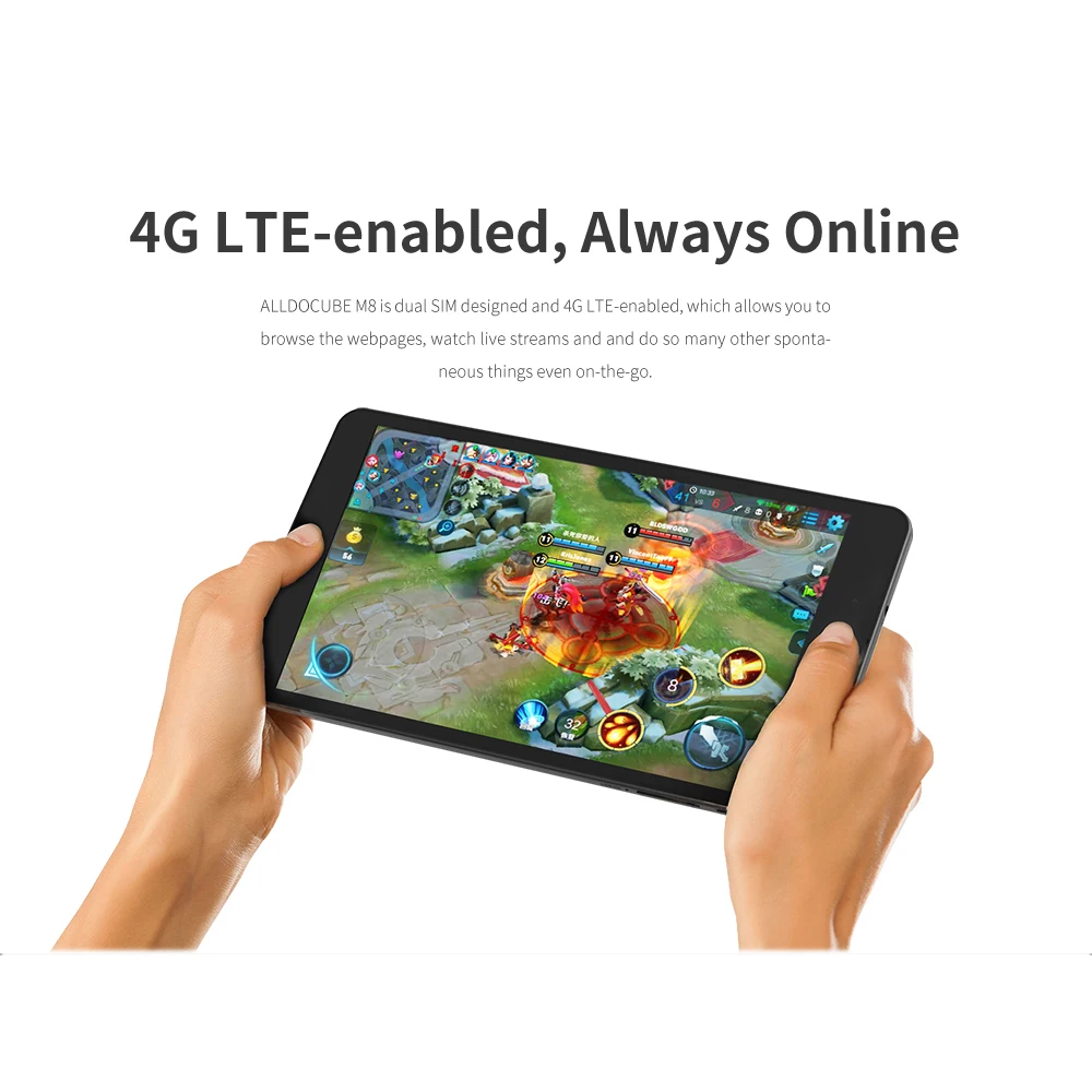 Планшетный компьютер 8 дюймовый Alldocube M8 4g Телефонный звонок Планшеты Android 0 Дека Core
