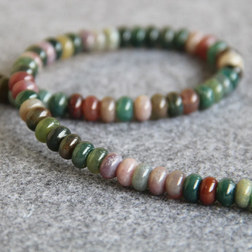 6x8 мм аксессуары для рукоделия многоцветный индийский оникс бусины Abacus Свободный