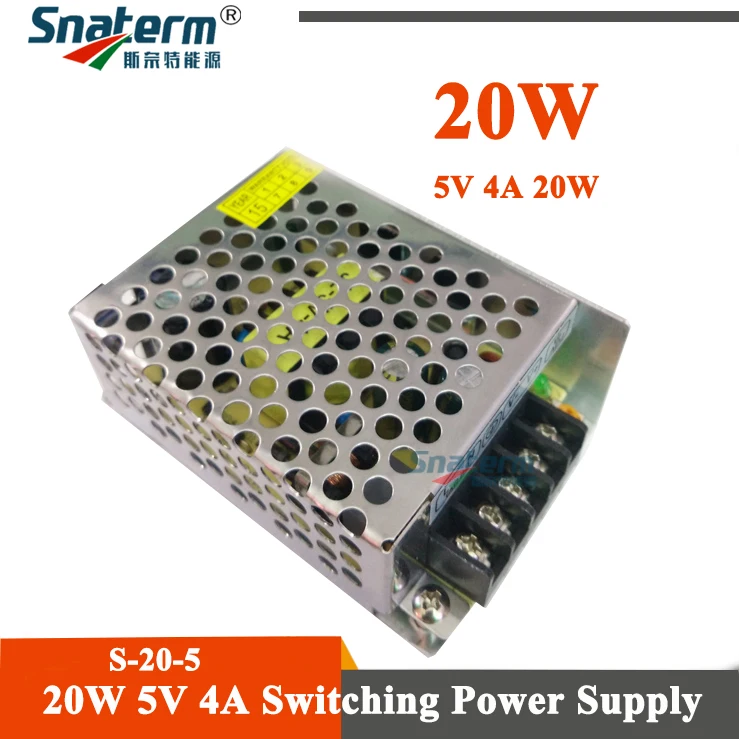 AC 110 220V To DC5V 4A 20W/ 5A 25W драйвер переключатель питания трансформатор для