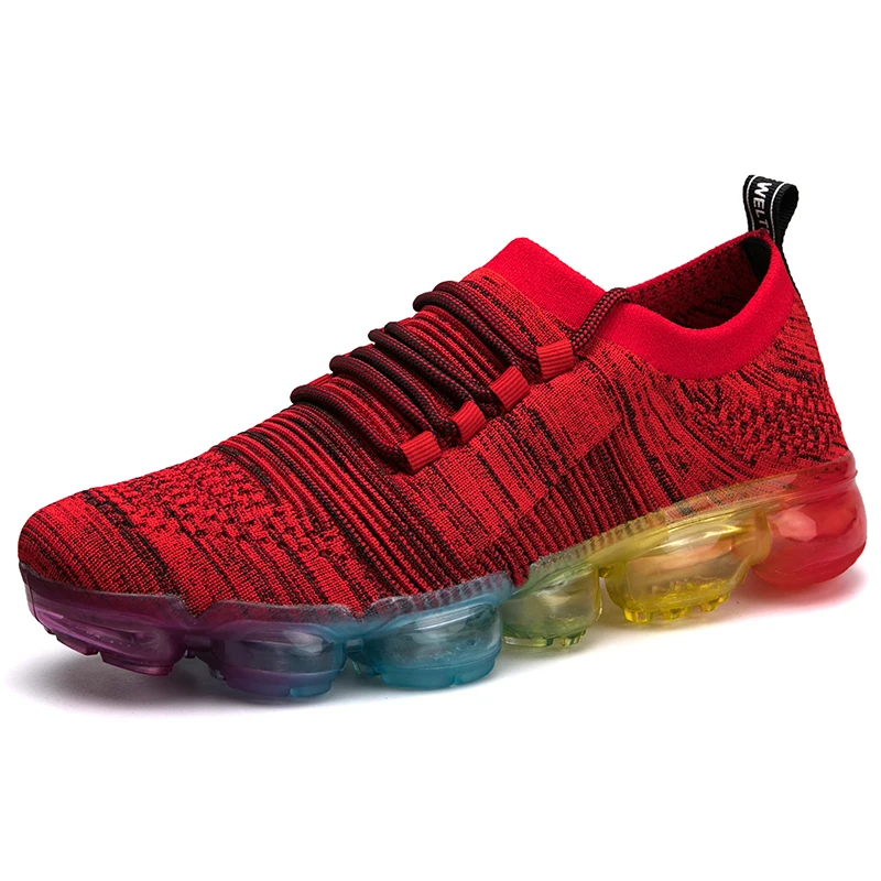Men Running Shoes Flyknit Racer Sneakers Cushion Sport Professional Joggings Chaussures Homes Sapato Masculino Zapatillas Hombre | Спорт и