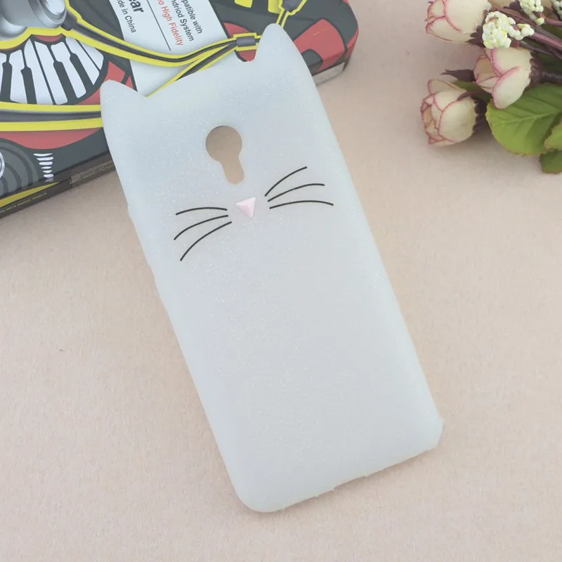 Case For Meizu M3 Note Lovely Animals Beard Cover Pro/Meilan 3 Strike Cute Cat Ears Glitter Shell Rubber |