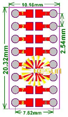 10 шт. 0805 0603 0402 SMT DIP конденсатор резистора LED IC адаптер розетка/адаптер пластины